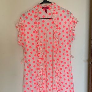 Betsy Johnson polka dot robe